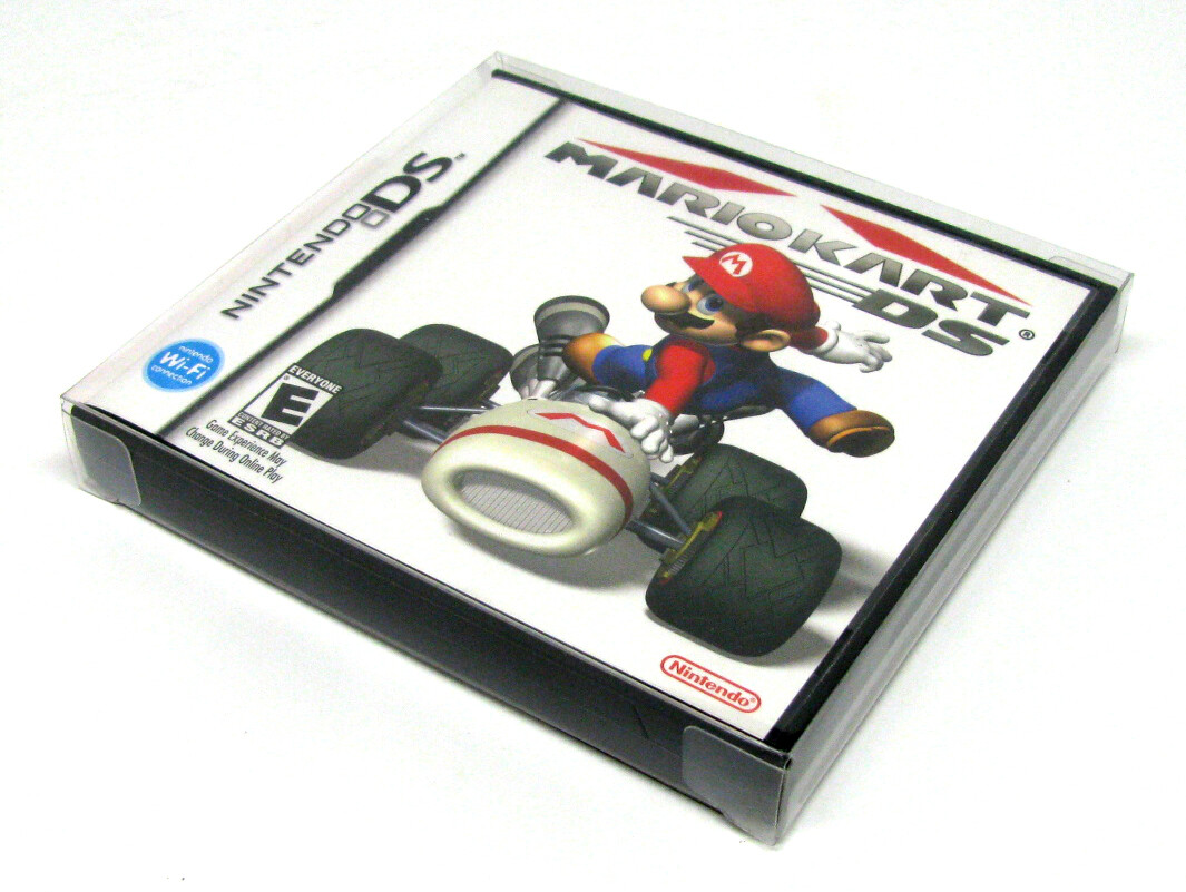 10x NINTENDO DS CIB GAME BOX -CLEAR PLASTIC PROTECTIVE BOX PROTECTOR SLEEVE CASE