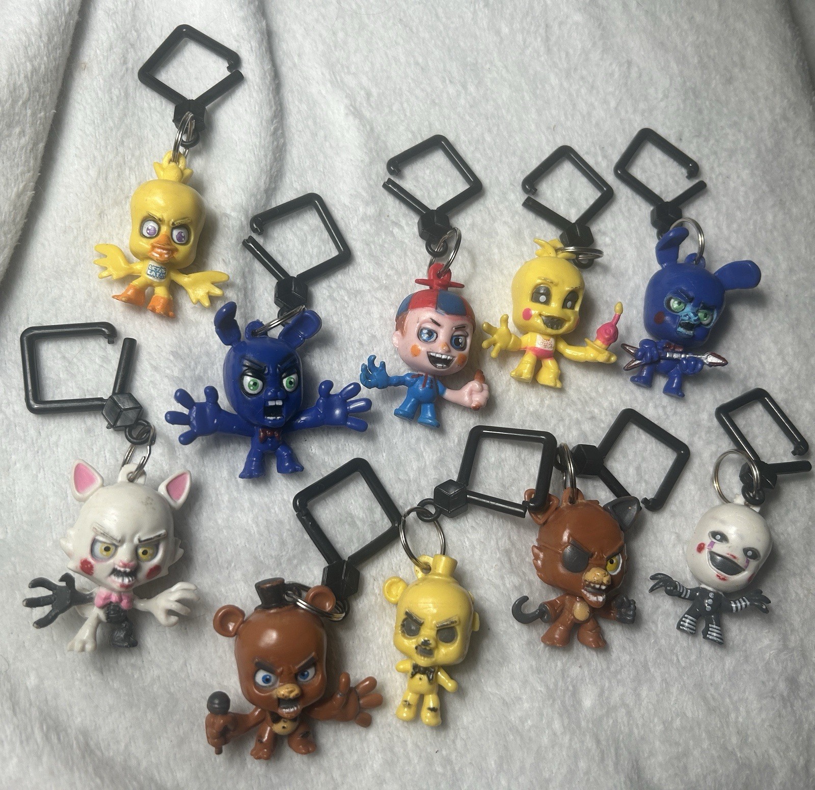 Five Nights At Freddy’s Keychain Backpack Hangers Unbranded Lot of 10
