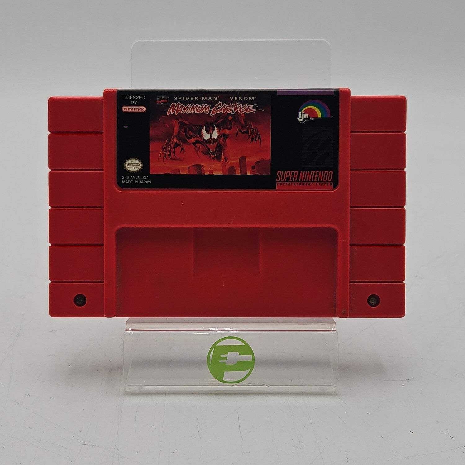 Spiderman Maximum Carnage (Super Nintendo, 1994) Cartridge Only