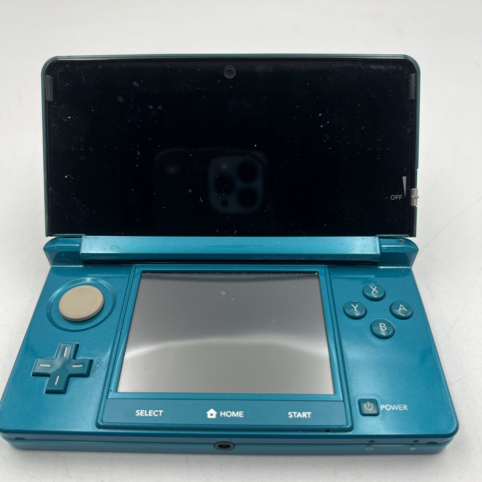 Nintendo 3DS Handheld System Aqua Blue NO CHARGER. TESTED WORKING.