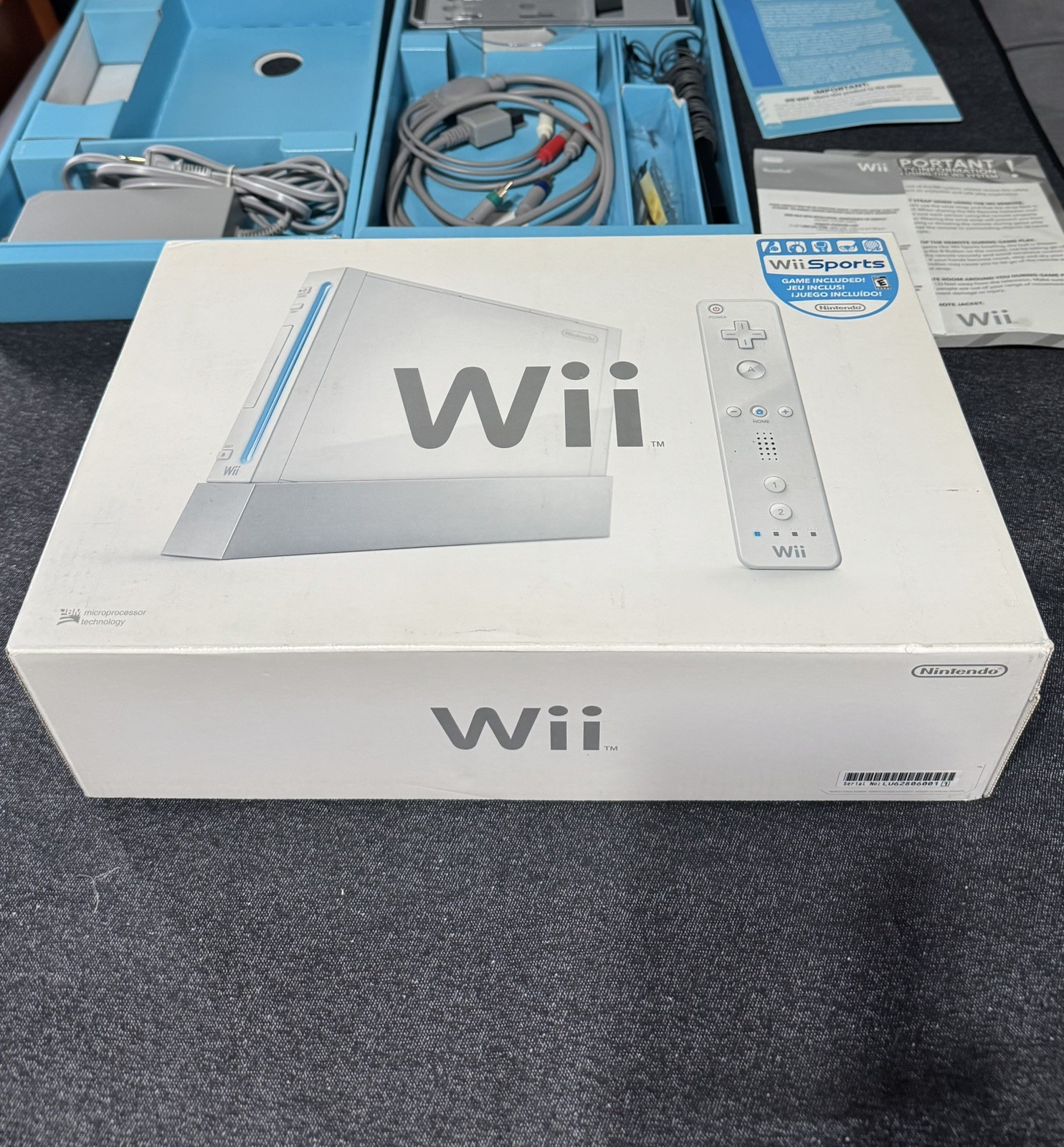 Nintendo RVL-001 Wii Console With Box – White | No Controller, Nunchucks Or Game