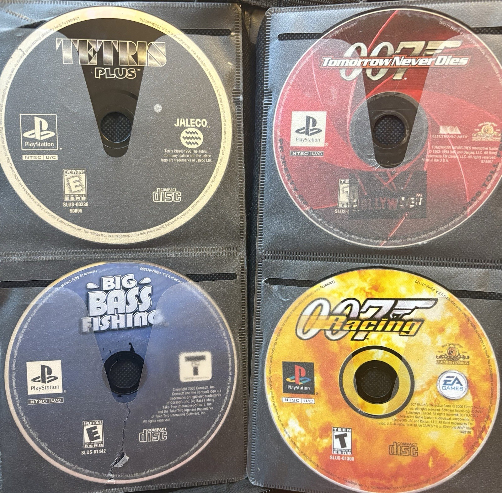 33 PlayStation Games w/ Carrying Case- Tested