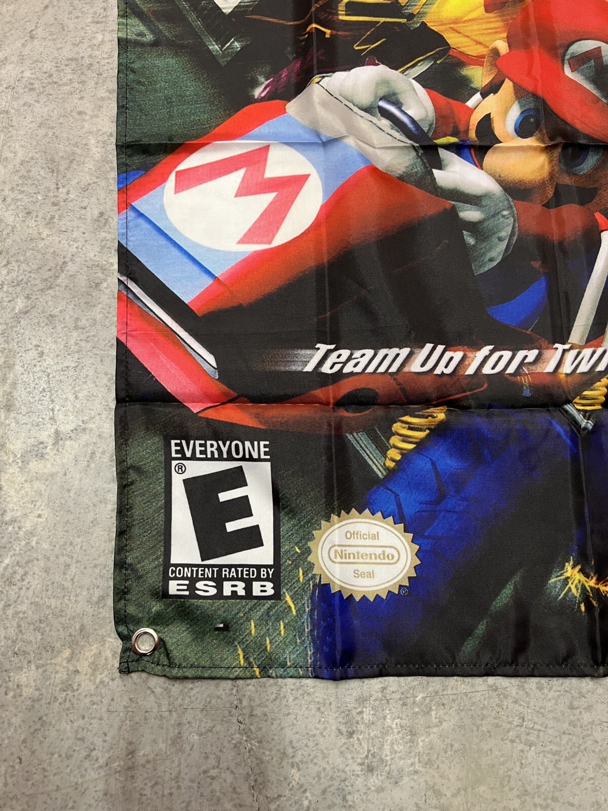 Mario Kart Double Dash Wall Flag Banner Tapestry 2 x 3 Ft, Gamecube