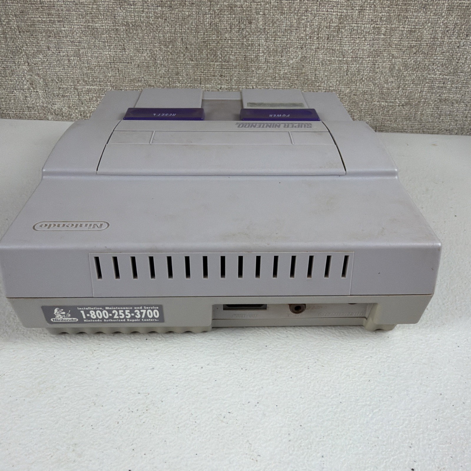 Super Nintendo System SNES Video Game Console Only SNS-001 PARTS ONLY READ