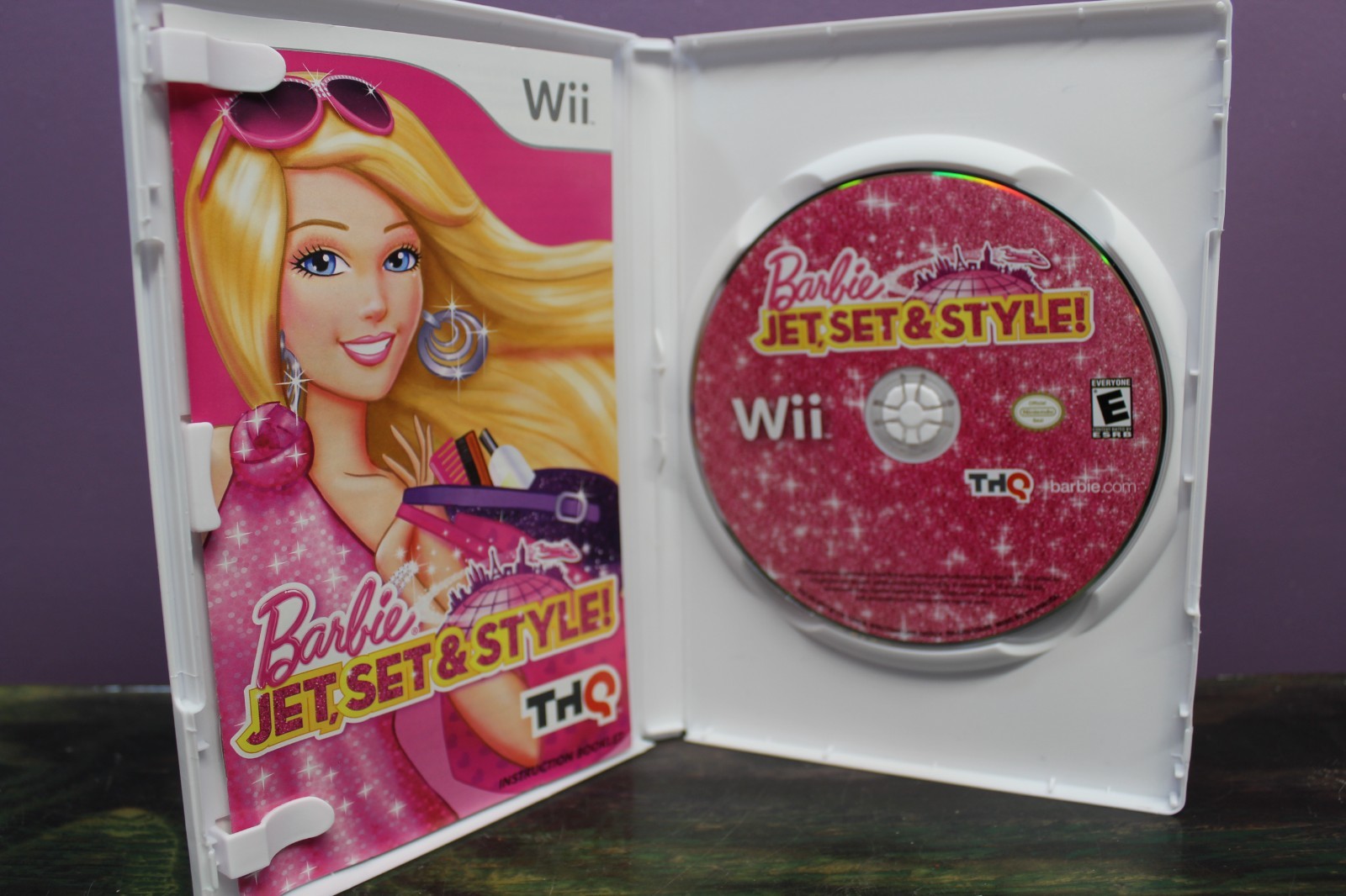 Barbie Jet, Set & Style Wii Game! THQ Fashion Glam Video Game Videogame