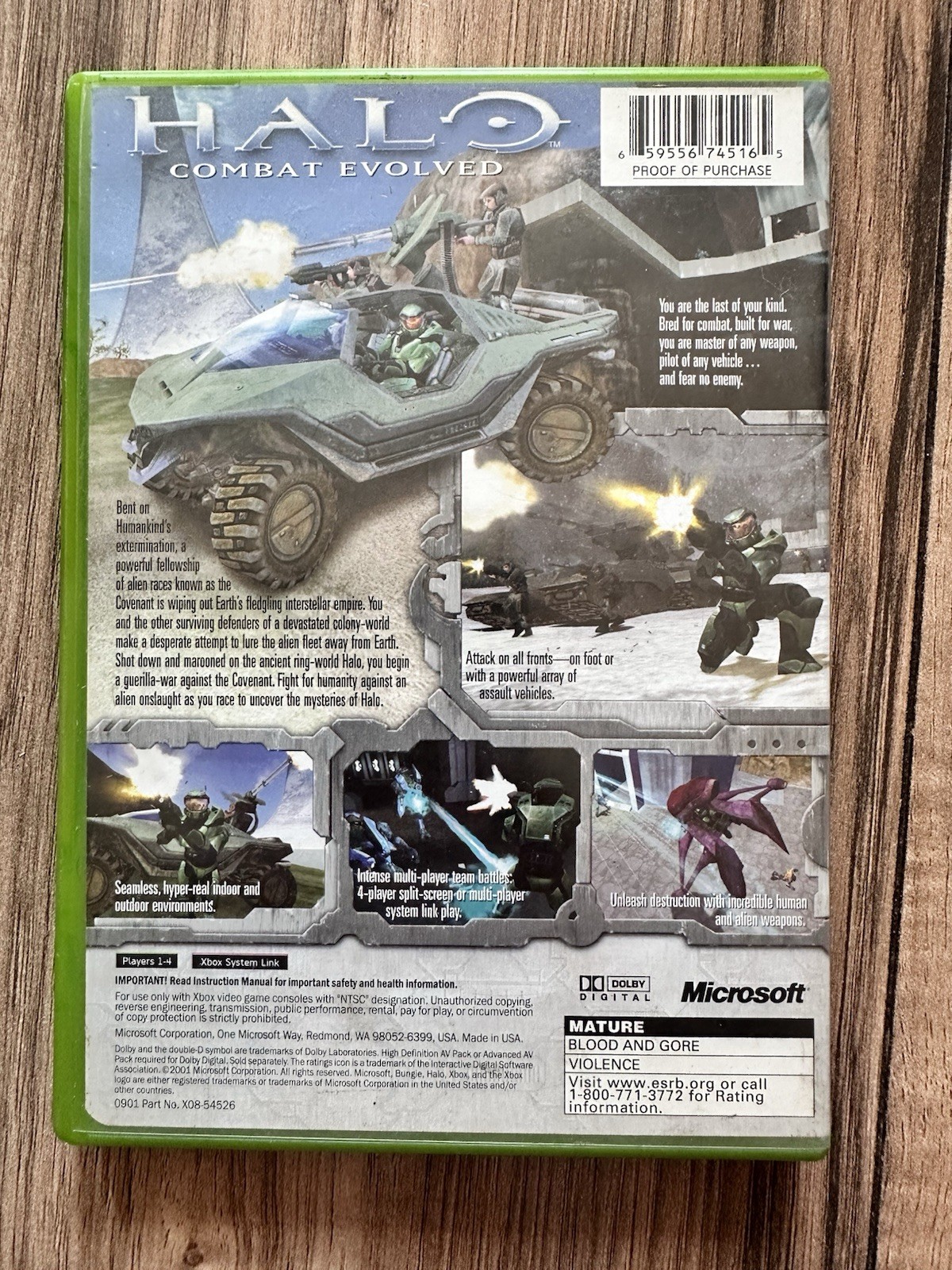 Xbox Halo: Combat Evolved Halo Series Shooter Multiplayer w/ Case