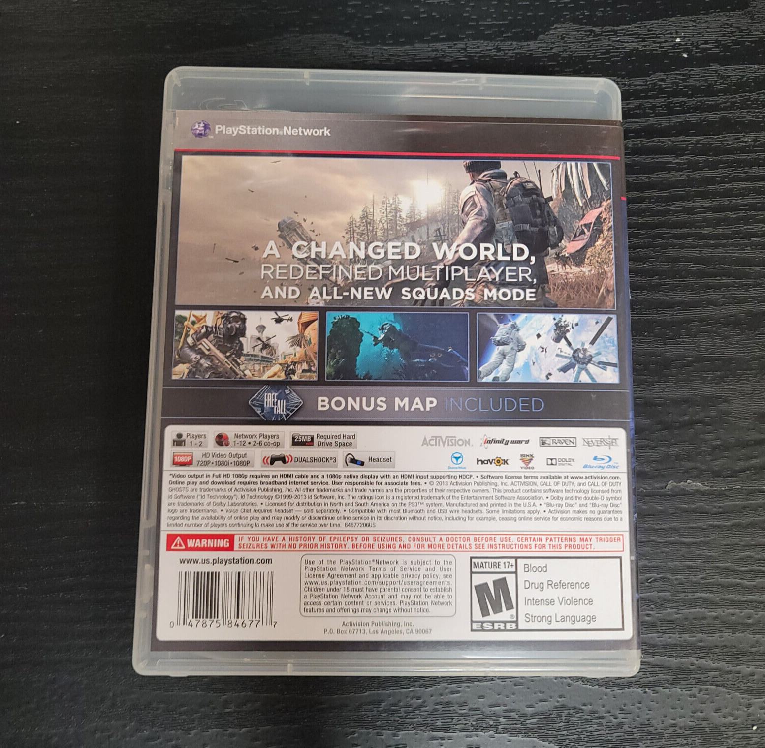 Call of Duty: Ghosts for Sony Playstation 3 PS3 Complete in Great Shape