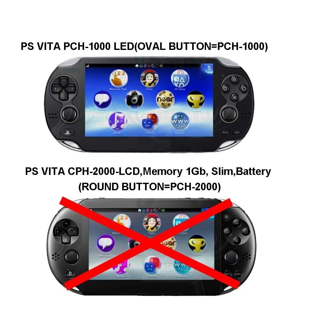 Light Blue Hard Case Cover for PS Vita 1000 – Oval Start & Select Button Fit