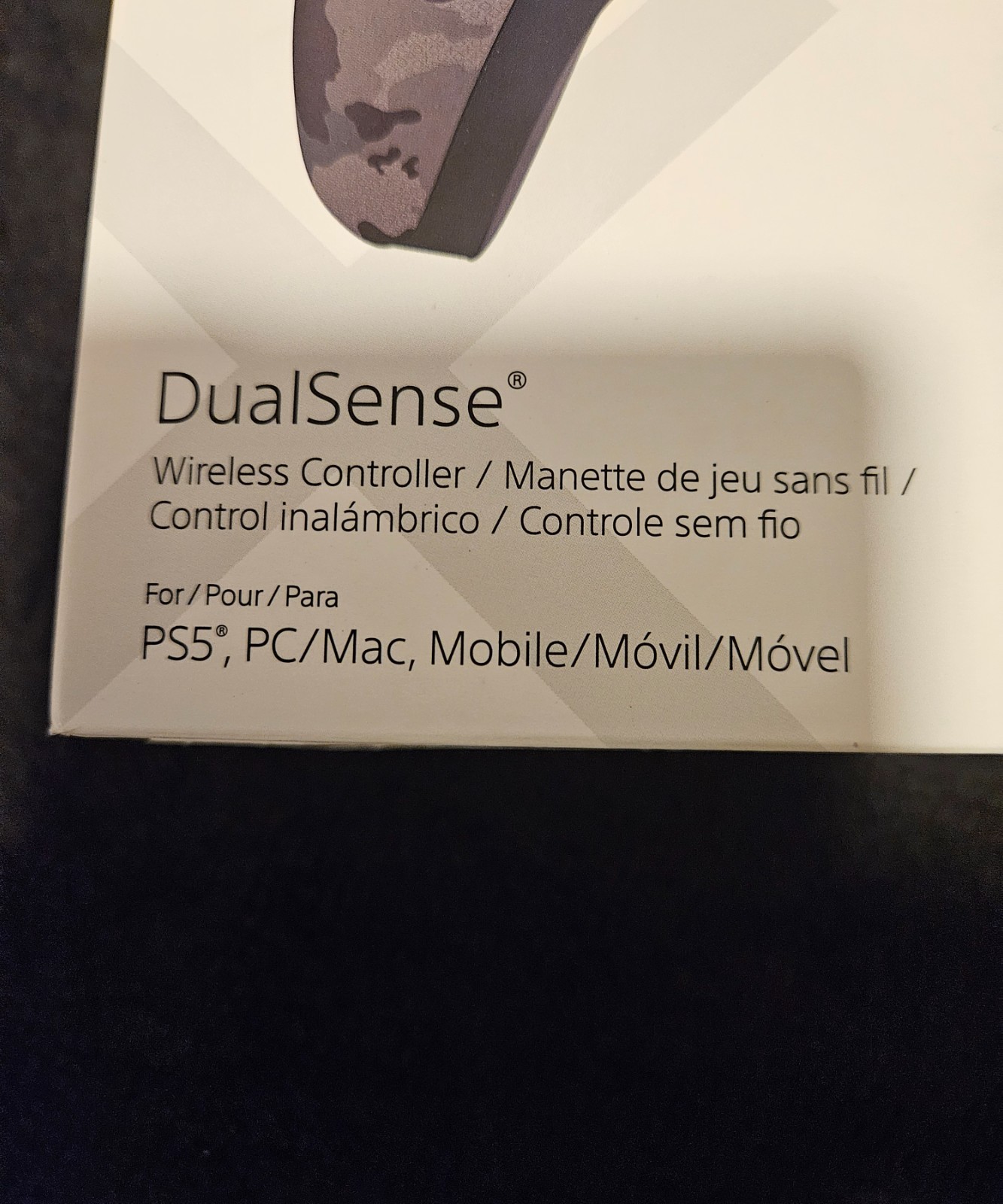 Sony DualSense Wireless Controller – Gray Camouflage