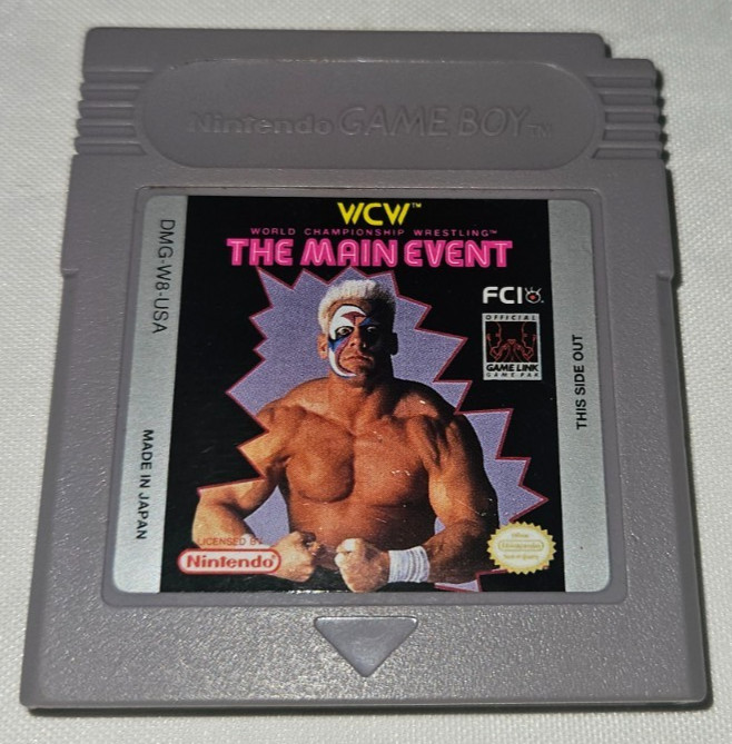 WCW The Main Event Wrestling Cartridge Only Authentic Nintendo Game Boy USA 1994