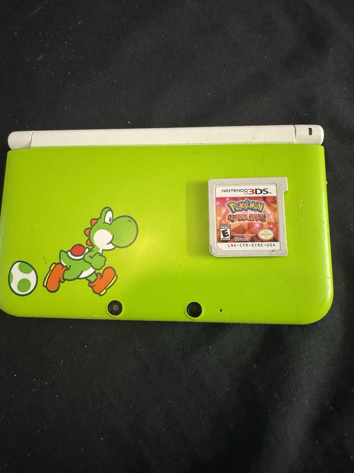 NINTENDO 3D XL YOSHI LIME GREEN LIMITED EDITION PRE plus game pokemon omega