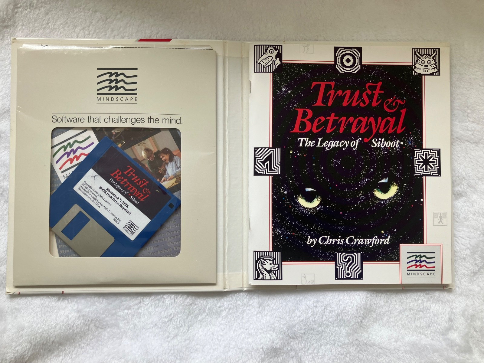 Trust & Betrayal The Legacy of Siboot Mac 1987 Chris Crawford CIB Mindscape Vtg