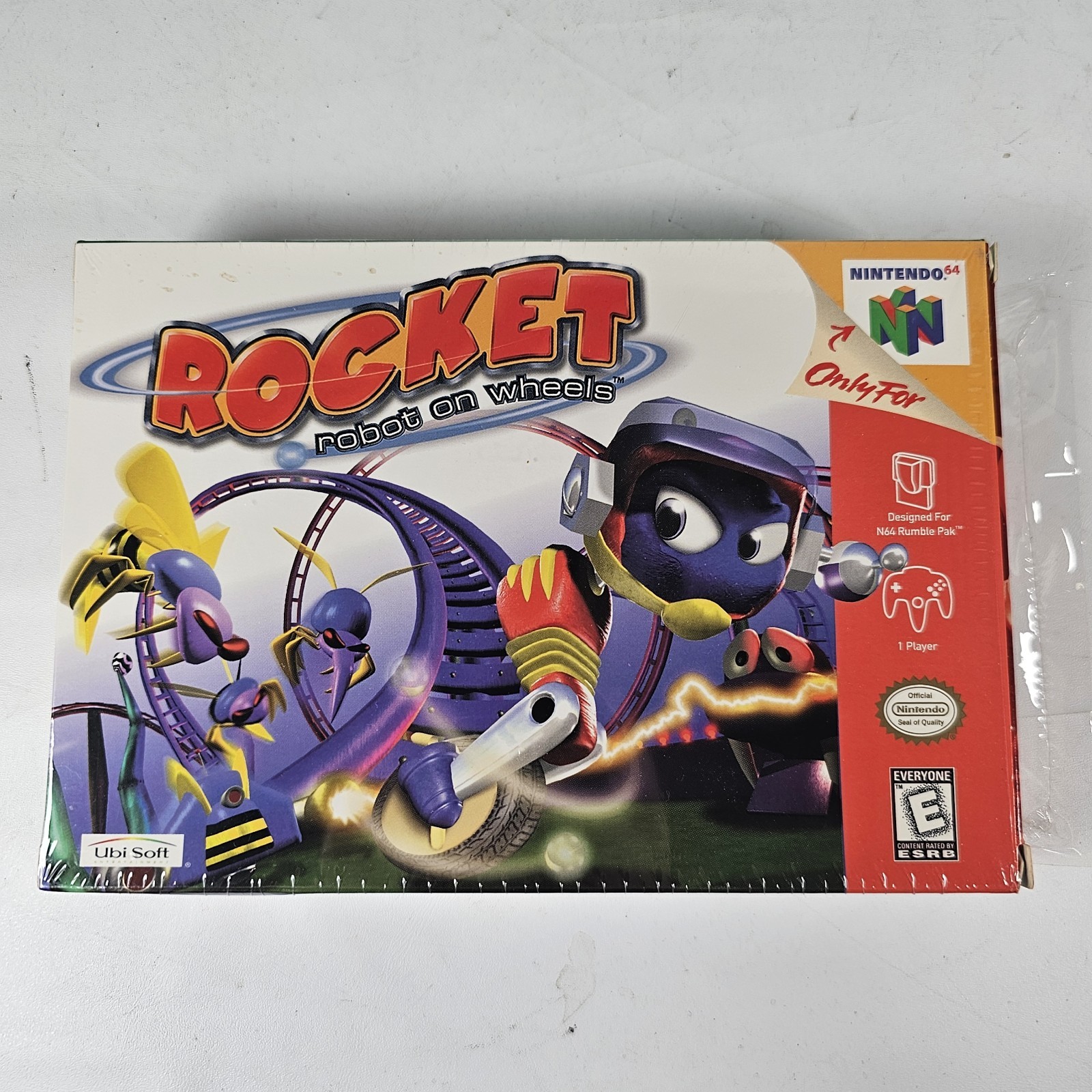 Rocket: Robot on Wheels (Nintendo 64, 1999) Game CIB Complete MINT CELLOPHANE