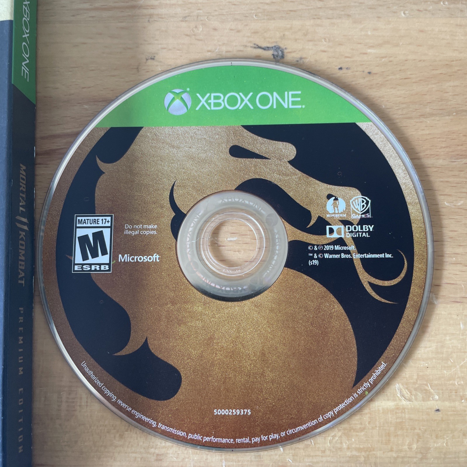 Mortal Kombat 11 Premium Edition (Xbox One) – Steelbook Case and slipcover