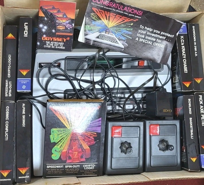 Magnavox Odyssey 2 Console CIB 1978 Complete 9 Games All CIB Nm/m Church Owned