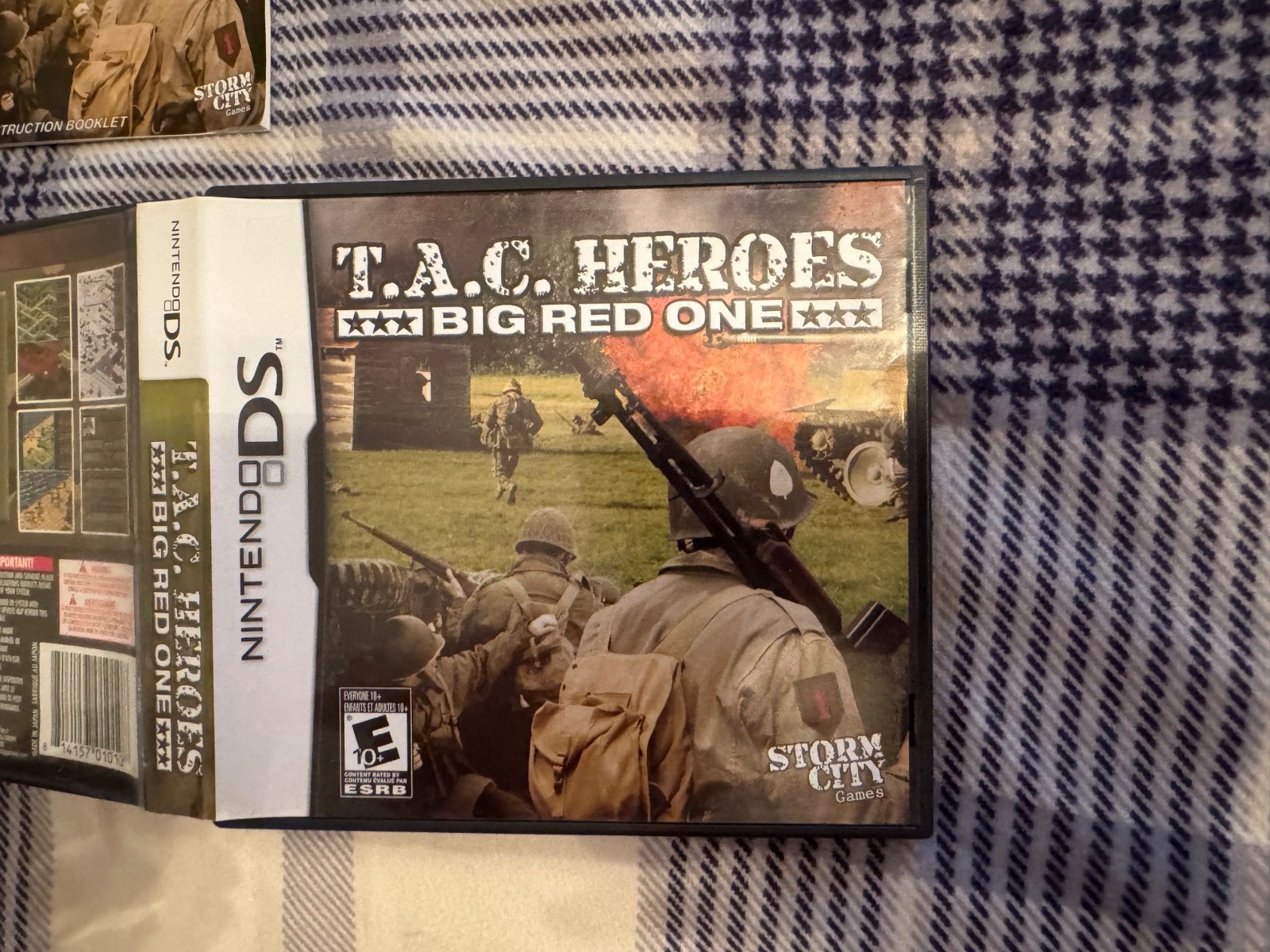 T.A.C. Heroes Big Red One Nintendo DS, Complete, 2009, Storm City, Tested, Used