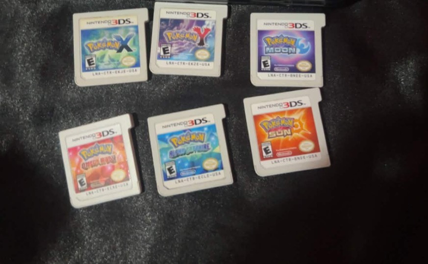 Pokémon 3DS Game Lot – X/Y, Omega Ruby/Alpha Sapphire, Sun/Moon, Ultra Sun/Moon
