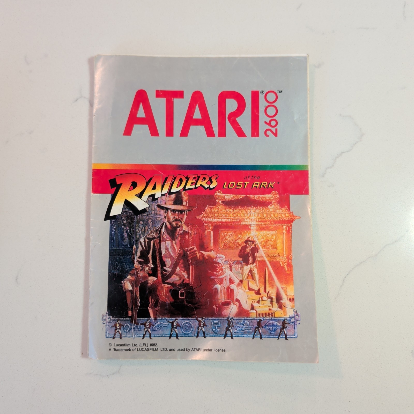 Raiders of the Lost Ark (Atari 2600, 1982) W/ Manual – Cleaned, Tested & Working