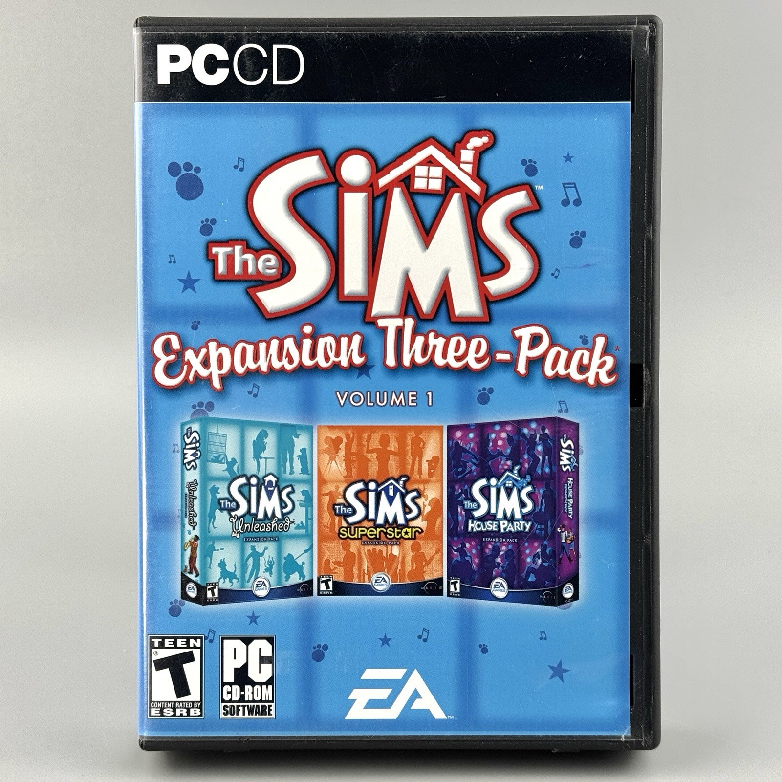 The Sims Expansion Three-Pack: Volume 1 (PC, 2005) CIB Complete – 3 Pack Vol One