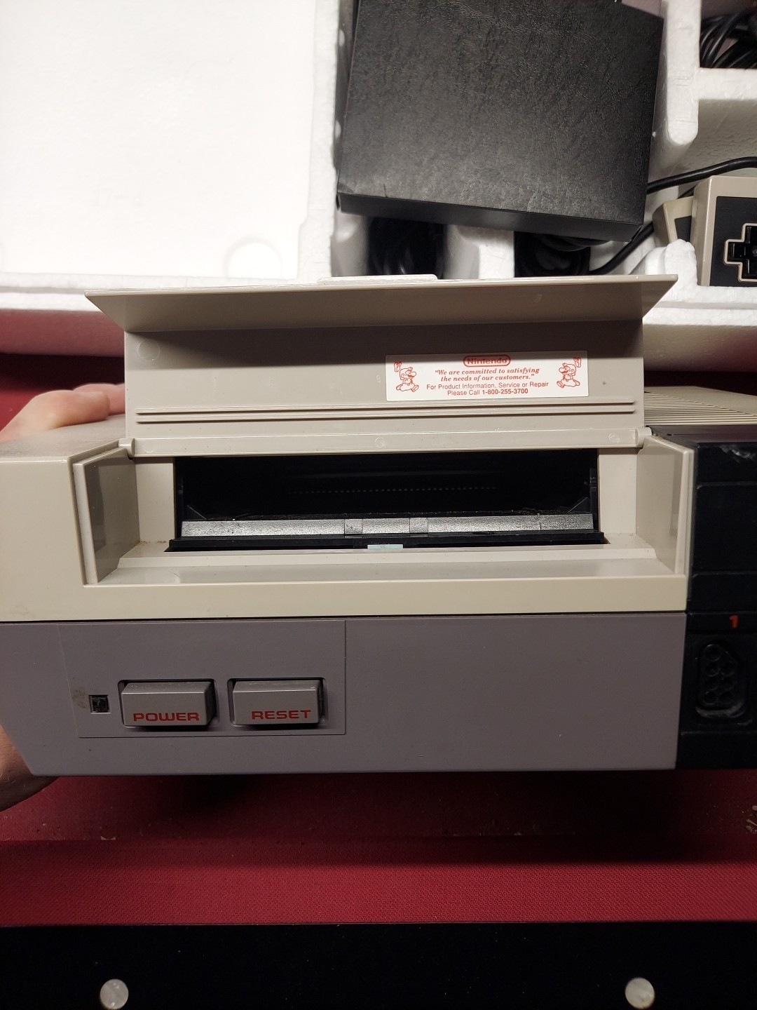 Nintendo NES Action Set Console System Tested Working Controllers Zapper Mario
