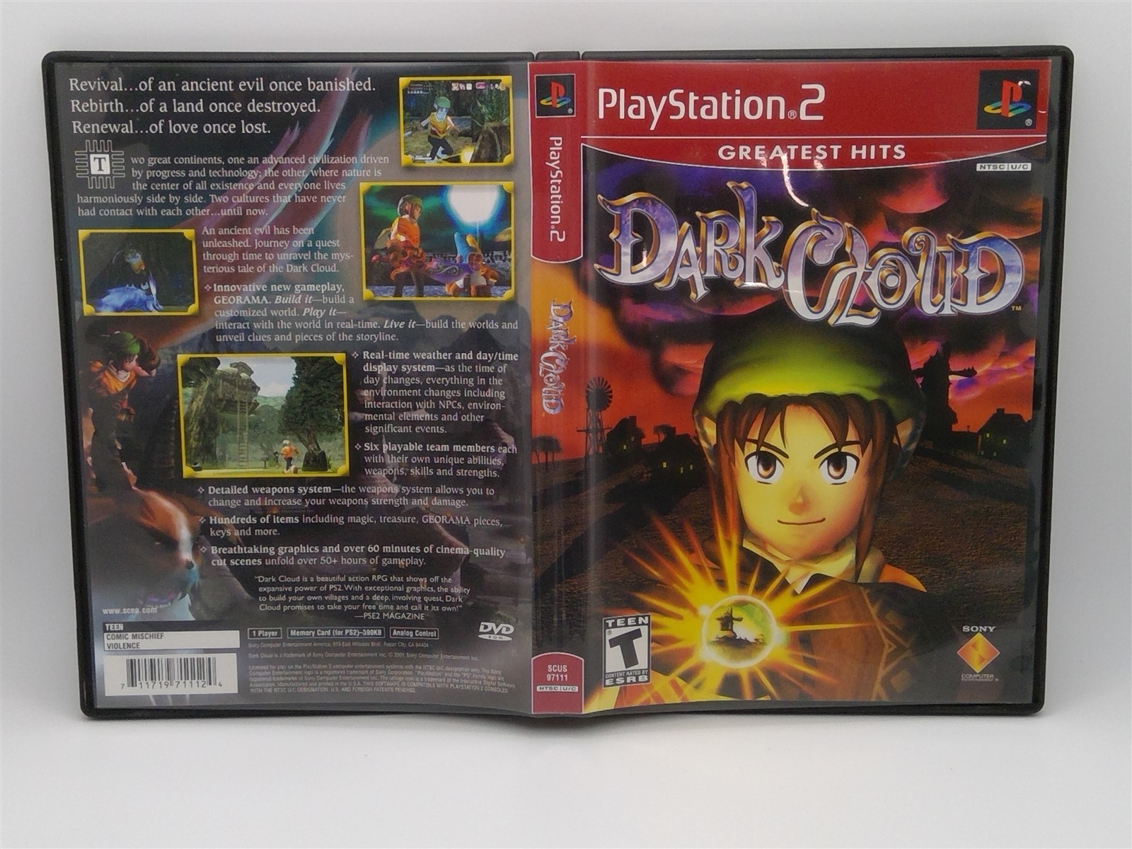 Dark Cloud (Sony PlayStation 2, 2001) Complete Tested Working – Free Ship
