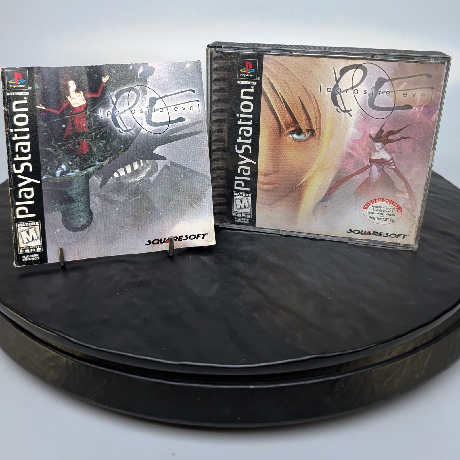 Parasite Eve PS1 PlayStation Squaresoft 3-Disc Black Label Complete CIB ð®