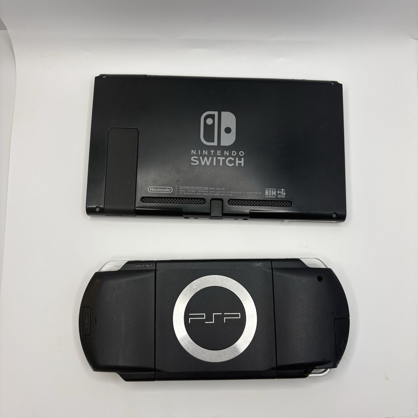 Nintendo Switch HAC-001 + Sony PSP-1001 Lot — For Parts or Repair — No Power