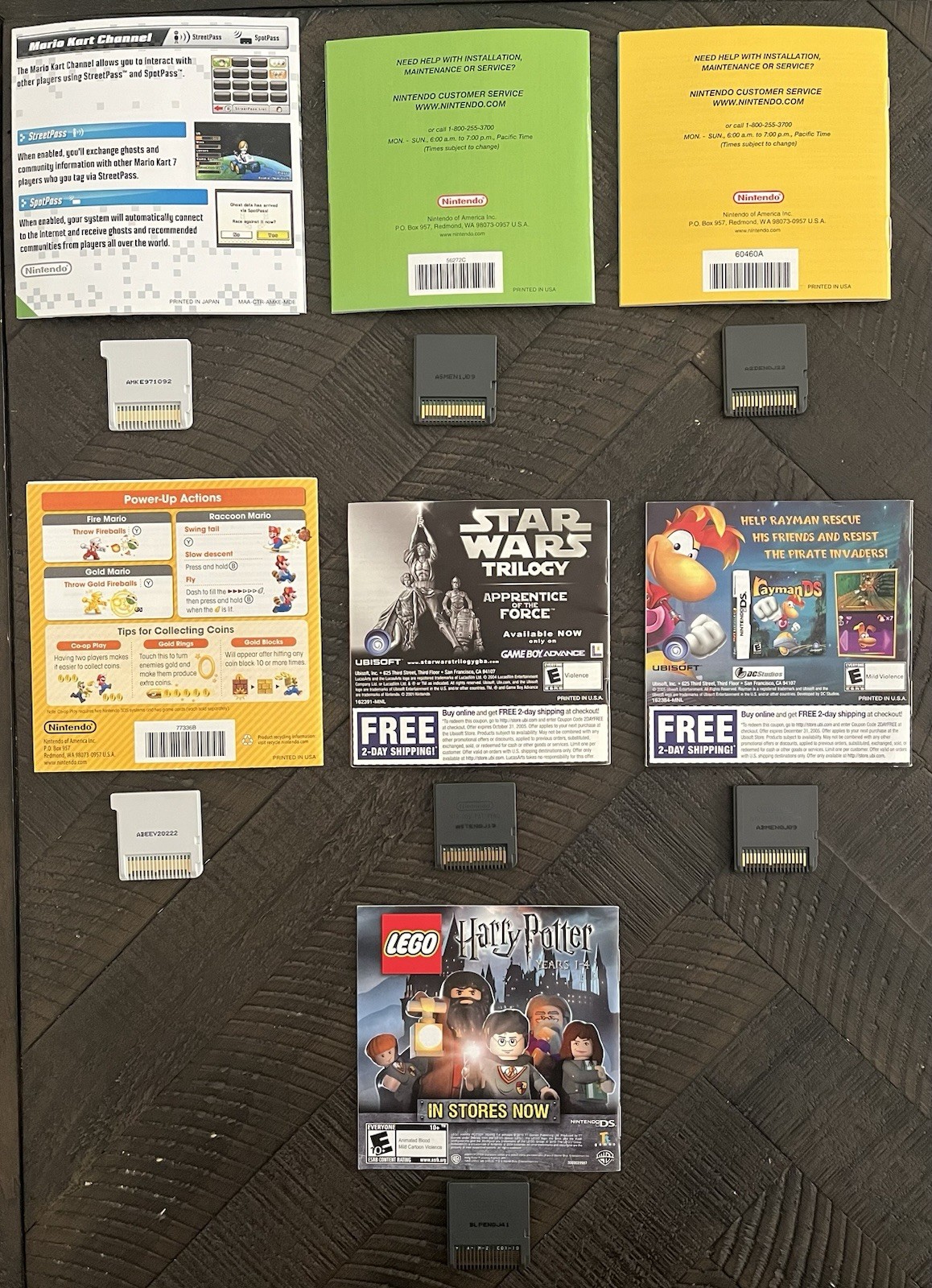 Nintendo DS 3DS Games – Mario Kart, Super Mario 64, Super Mario Bros, Star Wars