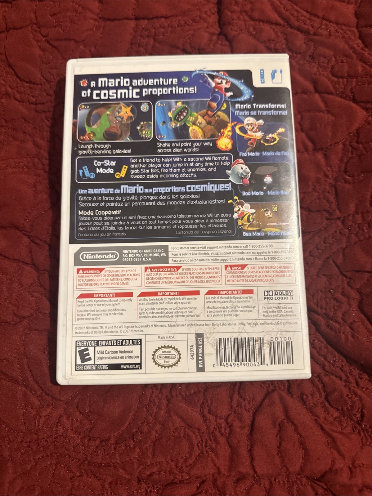 Super Mario Galaxy CIB (Nintendo Wii, 2007) Tested, Disk Is B Grade Condition