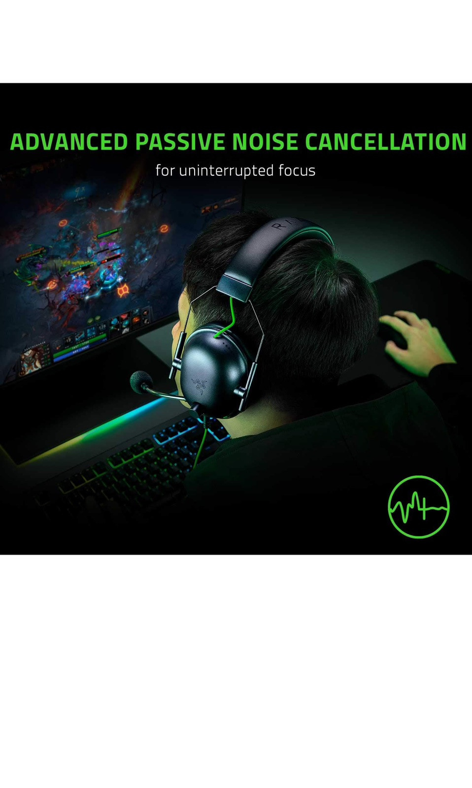 Razer BlackShark V2 X Wired Gaming Headset For PC, PS4, PS5, Switch, Black