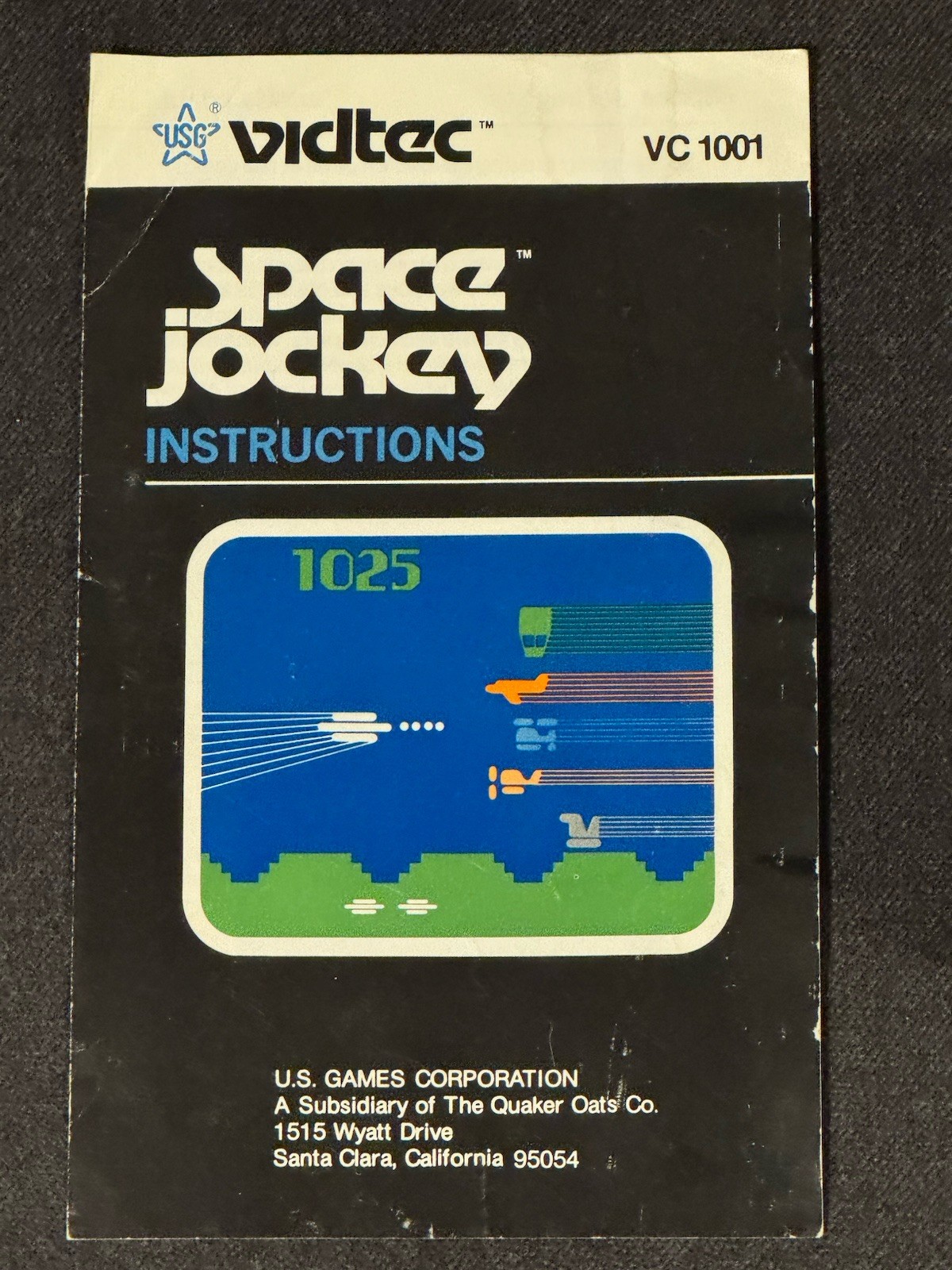 Space Jockey (Atari 2600, 1982) By Vidtec Cartridge & Manual Tested Working