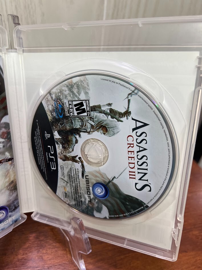 ASSASSIN’S CREED III PLAYSTATION 3 PS3 Free Fast Shipping CIB Tested