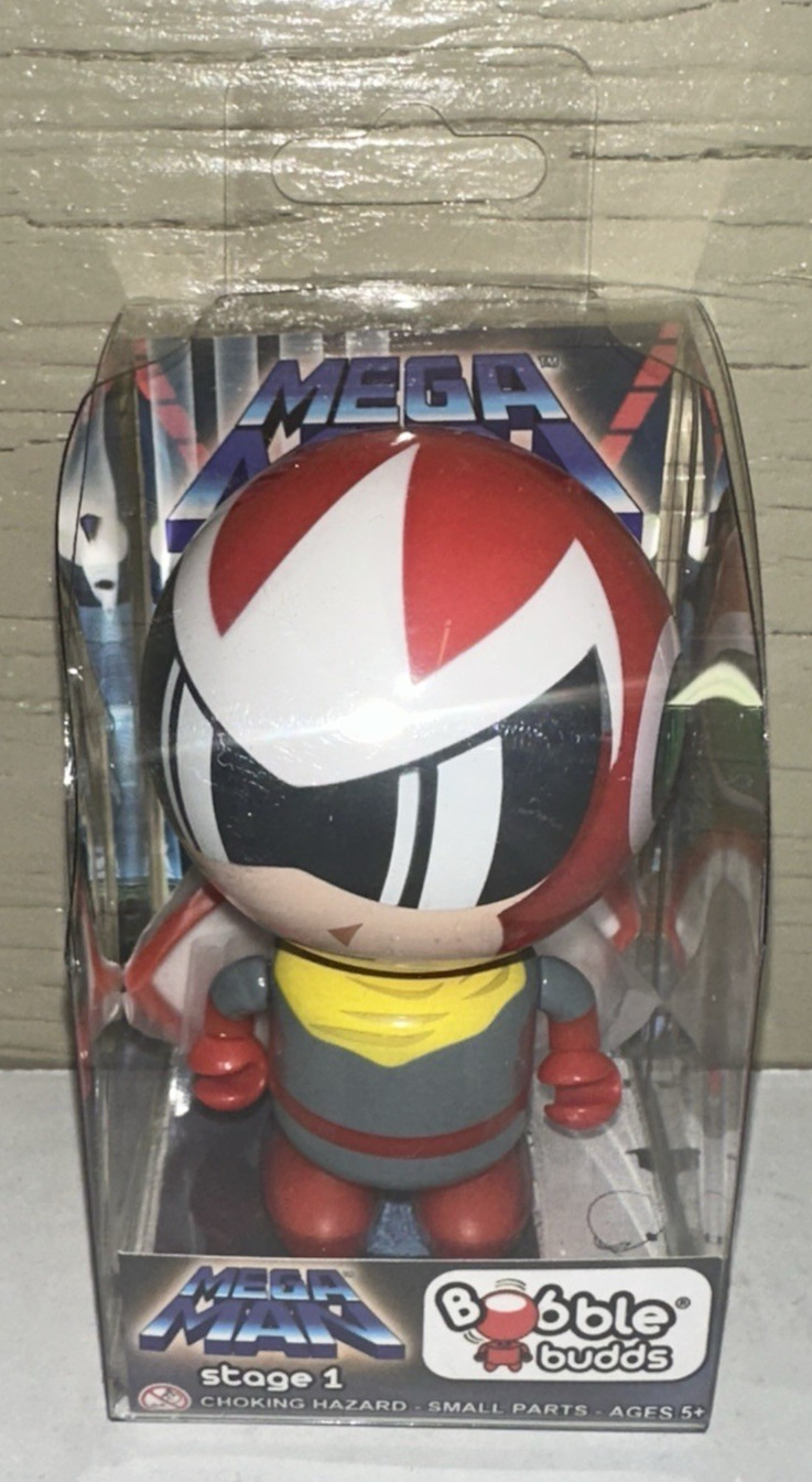 Proto Man Mega Man Stage 1 Capcom Bobble Budd Toy Action Figure NEW Bobblehead