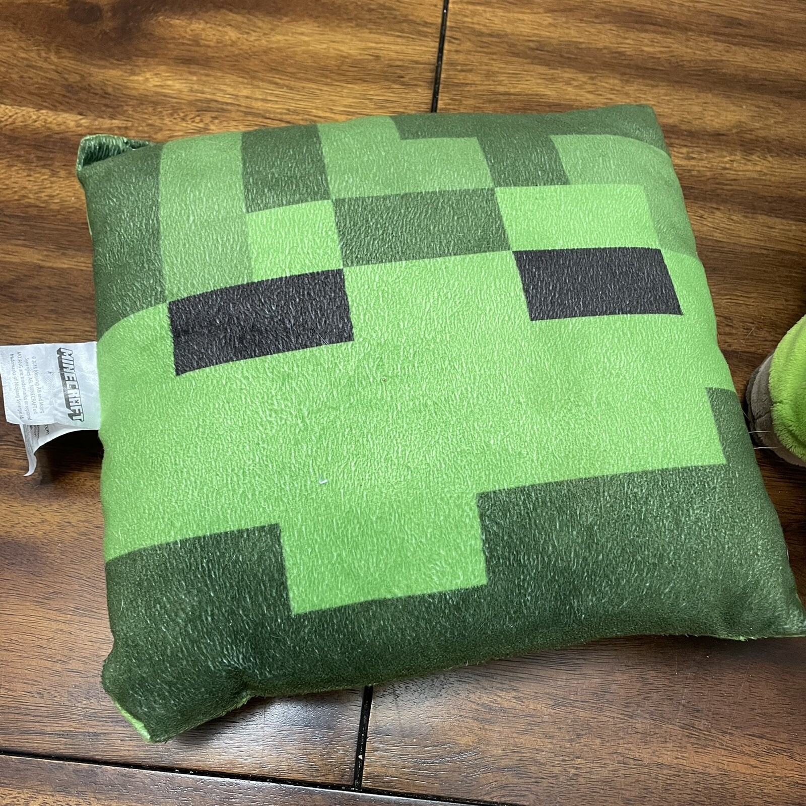 Minecraft Green Baby Sheep Plush Stuffed Animal Authentic Jinx Mojang and Pillow