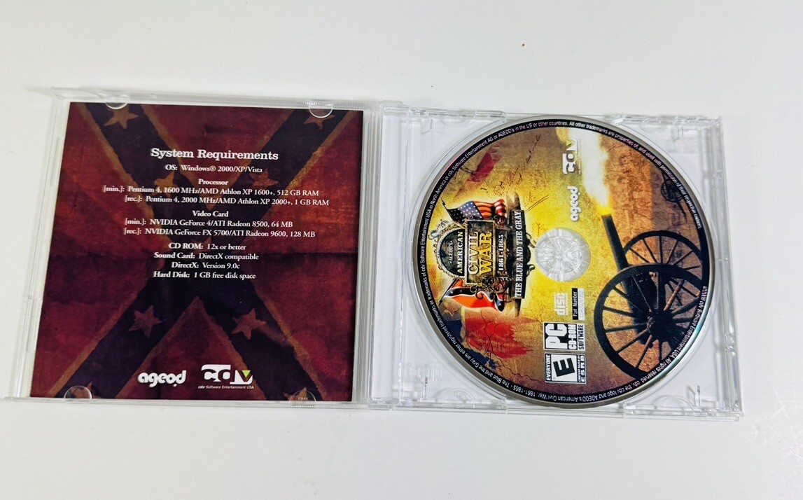 Ageod’s American Civil War: 1861-1865 Windows PC In Jewel Case ML358