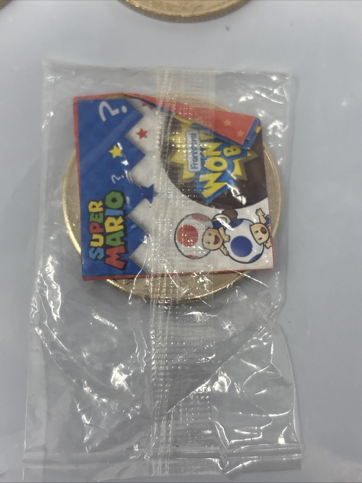 Lot Of 6 Super Mario Frankford Candy Wonderball Coins