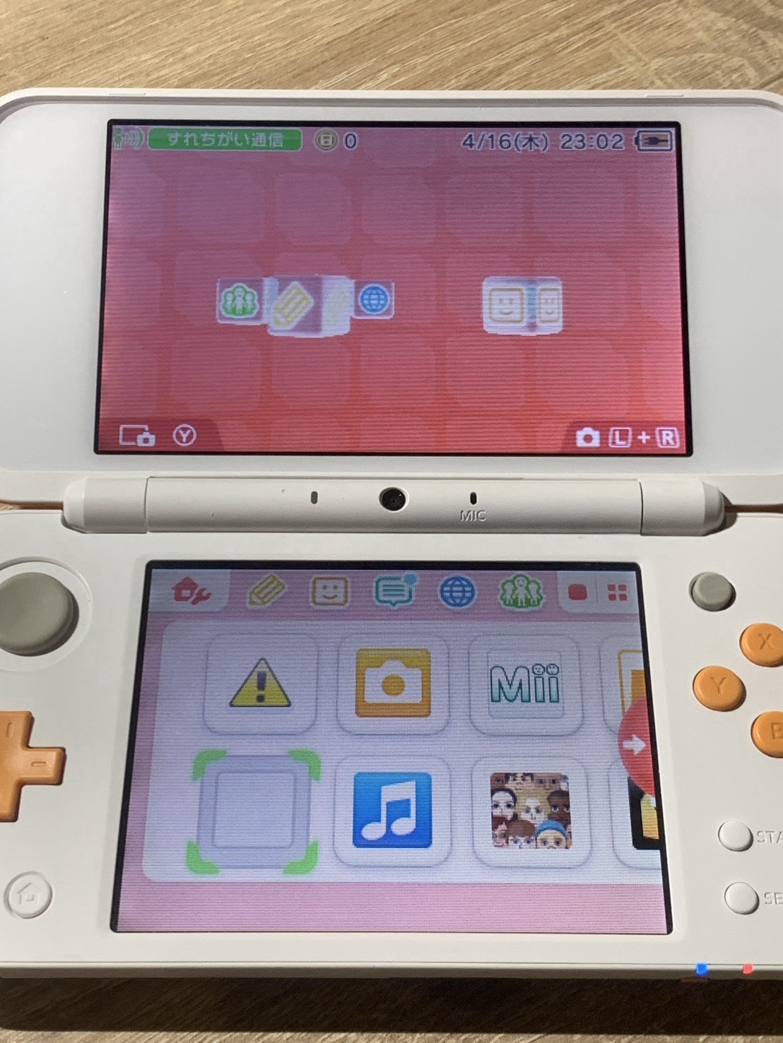 9993 Nintendo New 2DS LL White Orange Very Good TESTED