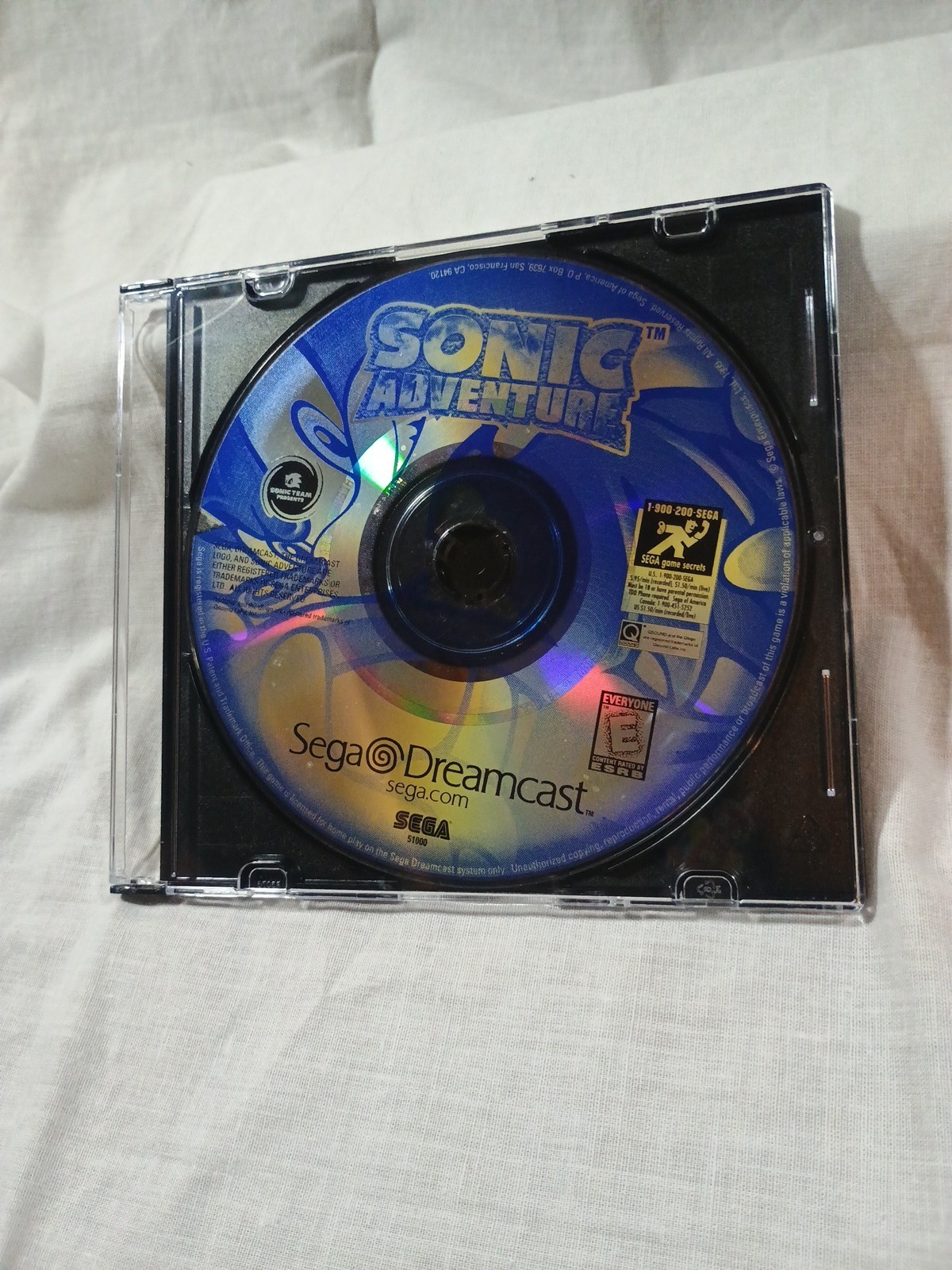 Sonic Adventure (Sega Dreamcast, 1998) Disc Only, Tested & Working
