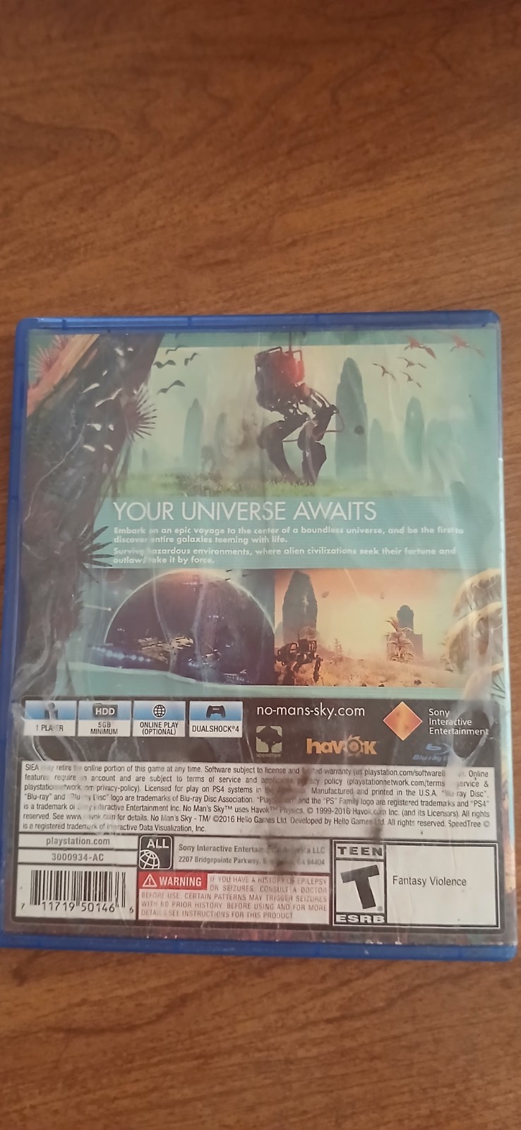 No Man’s Sky PS4 2016 NTSC-U/C T Action Adventure Online Playability