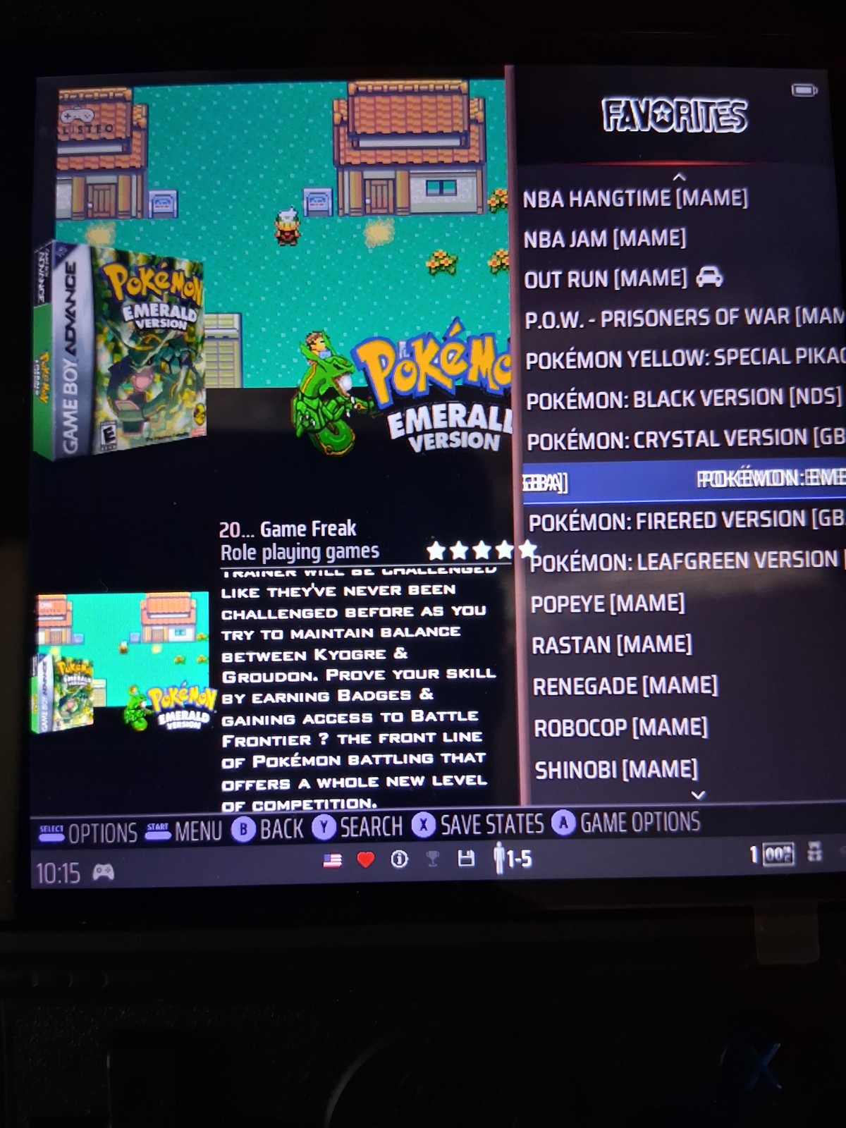 4″ Screen Handheld Console With Pokemon Retro Collection & 10k+ Legendary Games