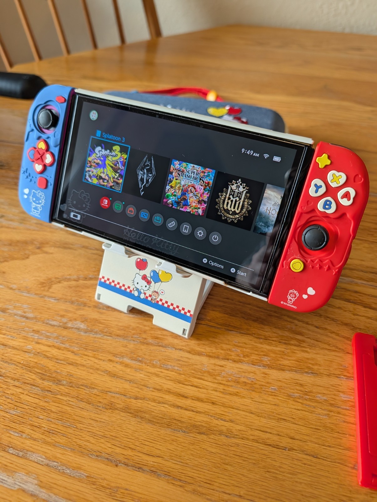 OLED Nintendo Switch + Hello Kitty Accessories
