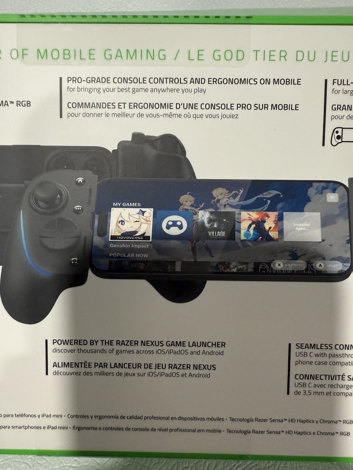 ONE – New Razer Kishi Ultra Mobile Gaming Controller For Android & Apple iPhone