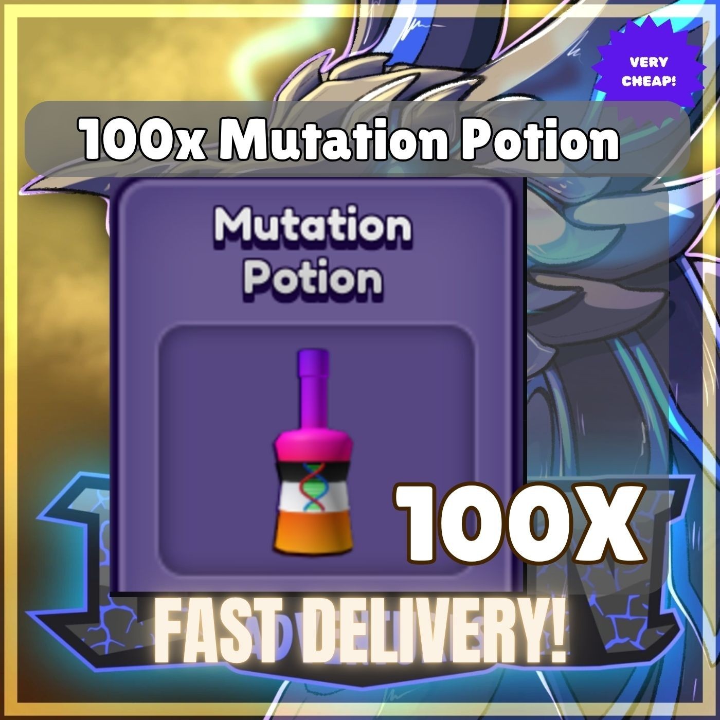 100pcs Mutation Potion – Dragon Adventures D.A – CHEAPEST – LIMITED OFFER!