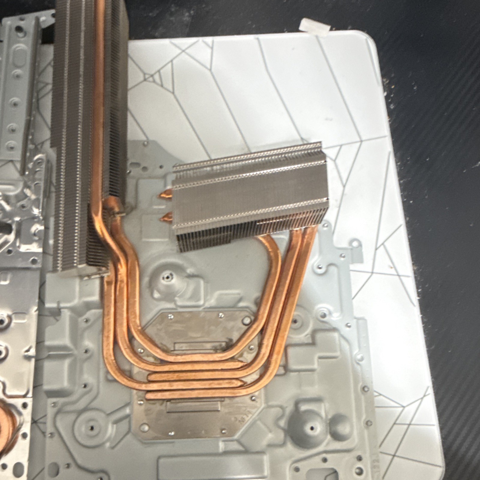 PS5 Console Internal Heatsink Assembly w/ Copper Heat Pipes, Silver/Copper