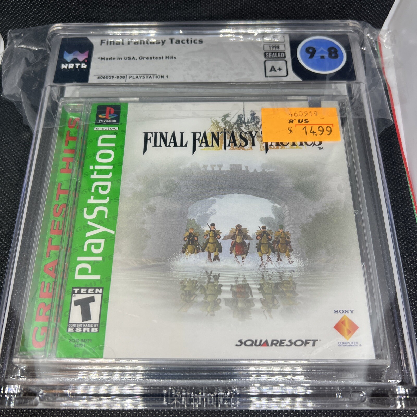 Sealed Final Fantasy Tactics Greatest Hits Playstation PS1 Wata 9.8 A+ Seal
