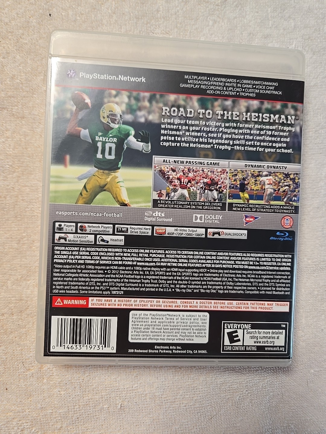 NCAA Football 13 (Sony PlayStation 3, 2012)