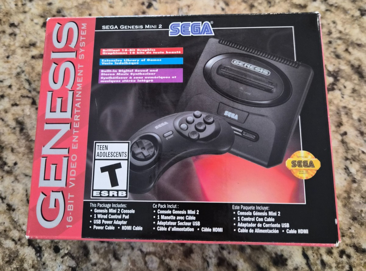 SEGA Genesis Mini CD 2 Brand New Rare Mini Console w/Games
