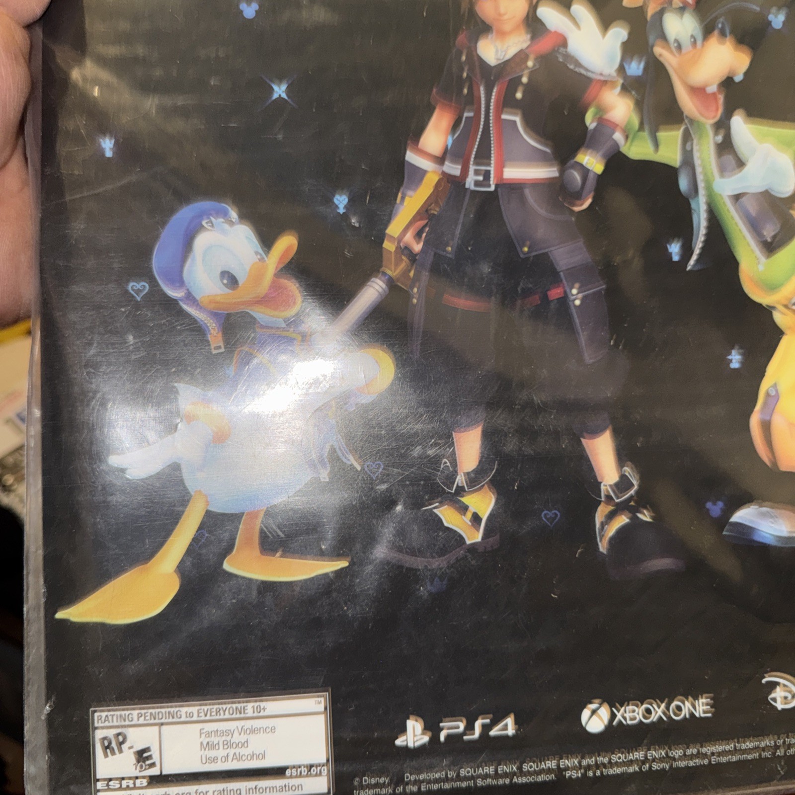Kingdom Hearts III 3 Announcement DoubleSided Poster E3 2019 Rating Pending RARE
