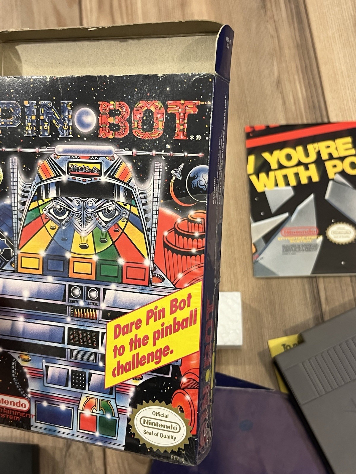 Pin Bot (Nintendo NES, 1990) CIB Complete w/ Poster & Inserts Tested Works