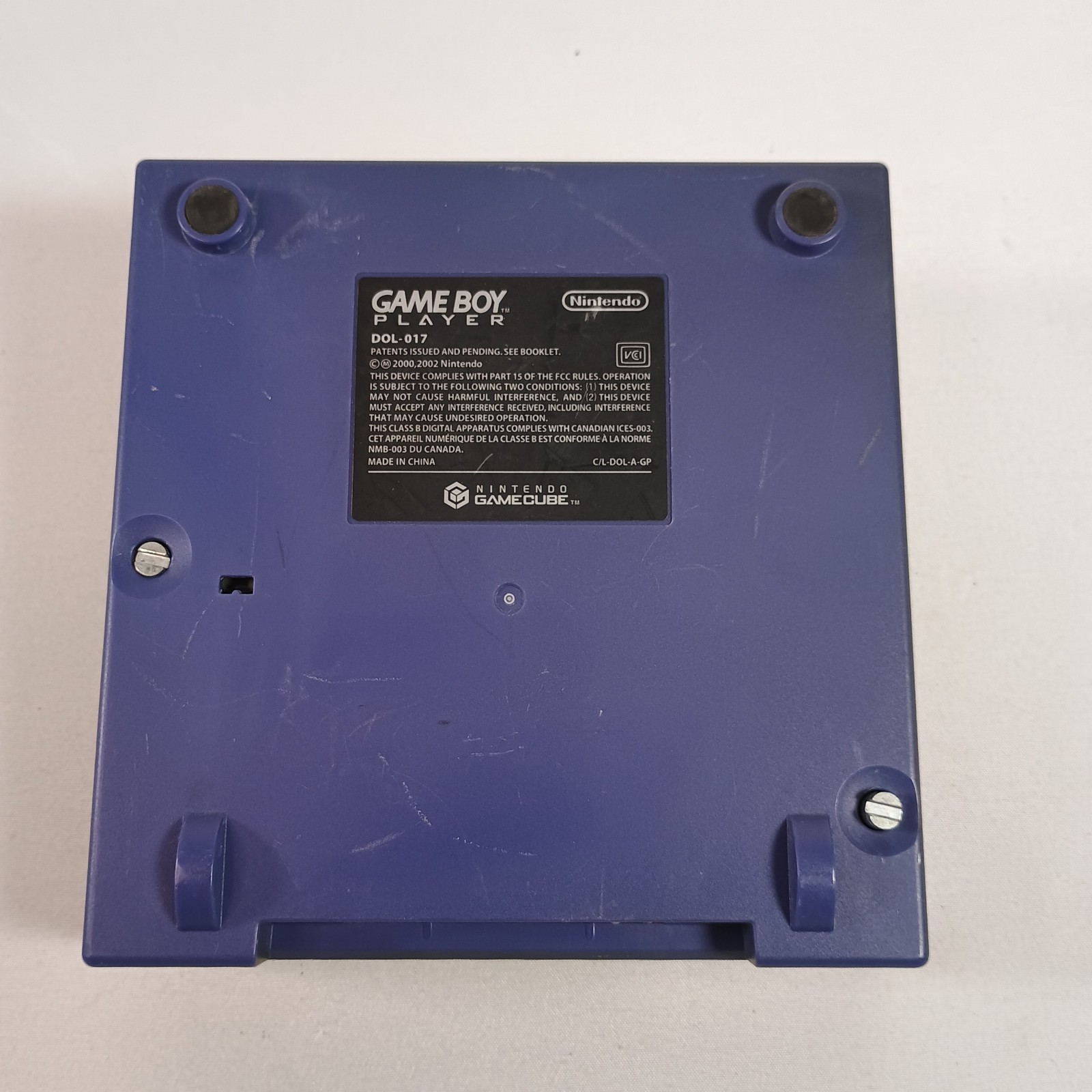 Nintendo GameCube Gameboy Player Adapter DOL-017 Purple Indigo Used Tested